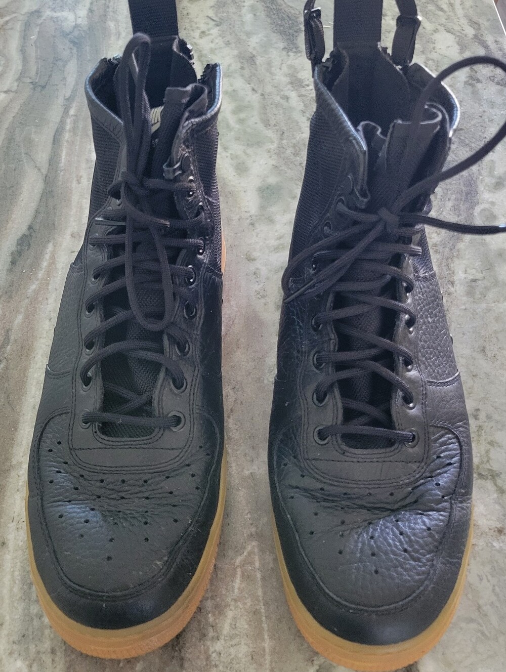 Nike SF Air Force 1 Mid Rise Black Gum Urban Utility Boot Size US 11